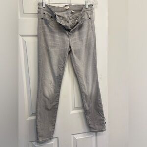 Jcrew stretch gray distressed jeans size 10